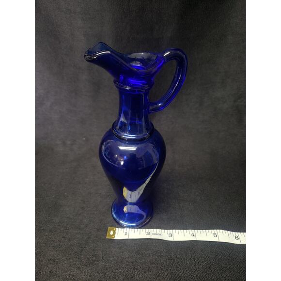 Vintage Avon Cobalt Blue Skin So Soft Bath Oil Bottle 1970's Collectible Decor - Picture 7 of 9
